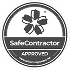 Grey Alcumus SafeContractor Approved Mark