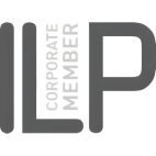 ILP Corporate Member logo in gray, featuring large bold letters 